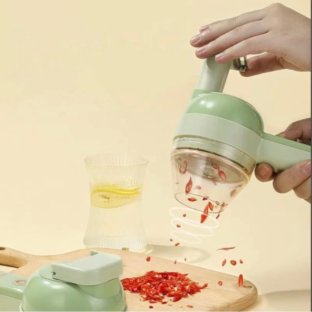 Vegetable chopper electric vegetable chopper green NWT vegetable cutter electric